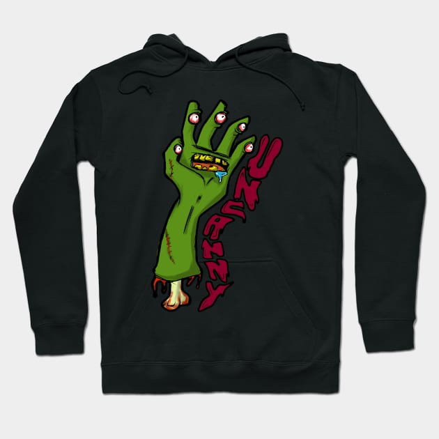 Uncanny - Zombie Hand Hoodie by glenmags